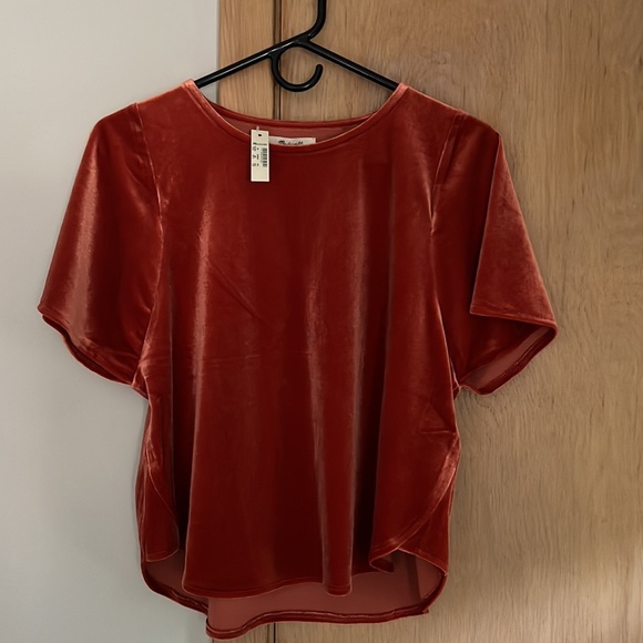 Madewell Velvet Butterfly Top - Picture 7 of 8